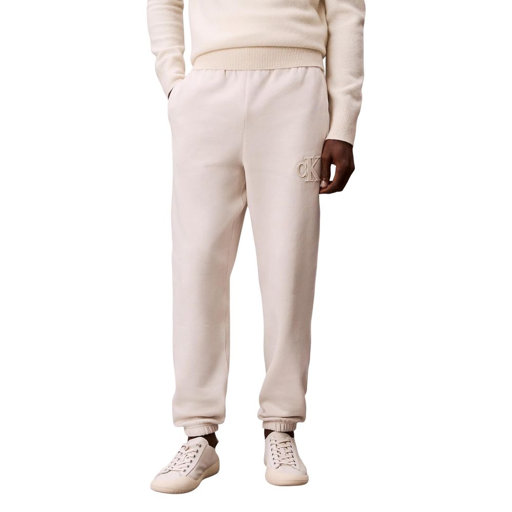 Calvin Klein Jeans Beige Cotton Joggers (Workout Pants) | Regal Royce