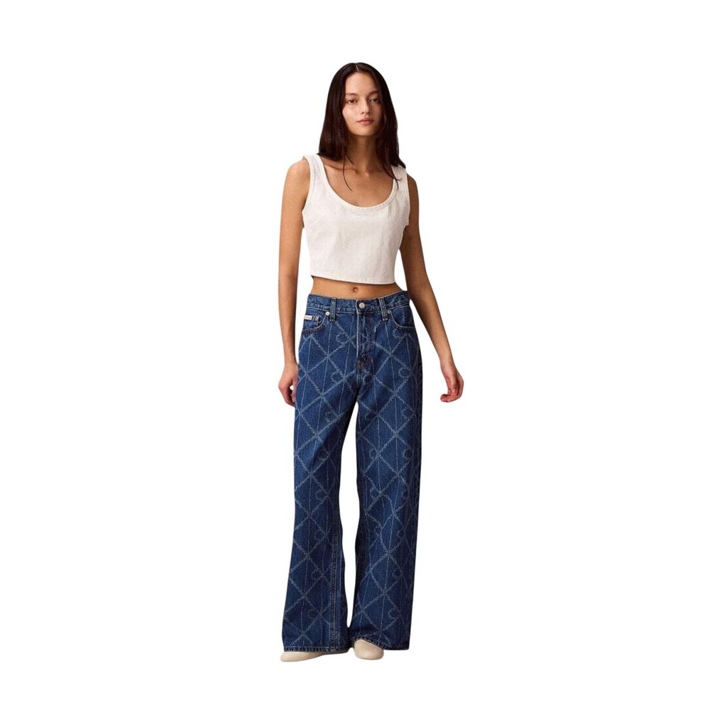 Calvin Klein Jeans Blue Cotton Boyfriend Jeans | Regal Royce