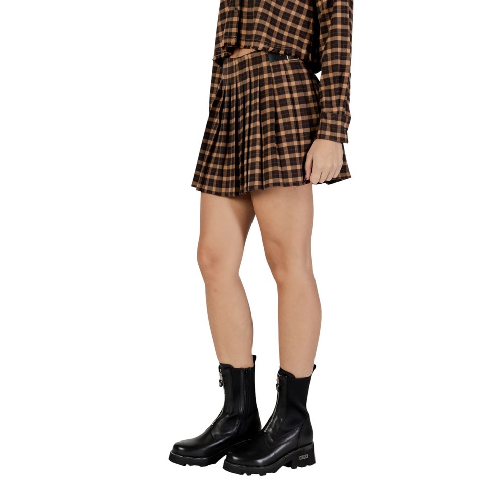 Only Brown Recycled Polyester Mini Skirt | Regal Royce