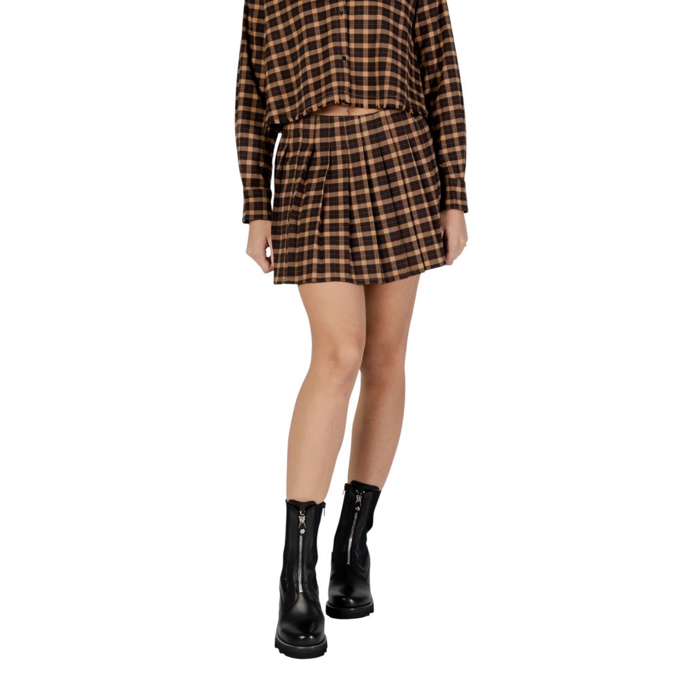 Only Brown Recycled Polyester Mini Skirt | Regal Royce
