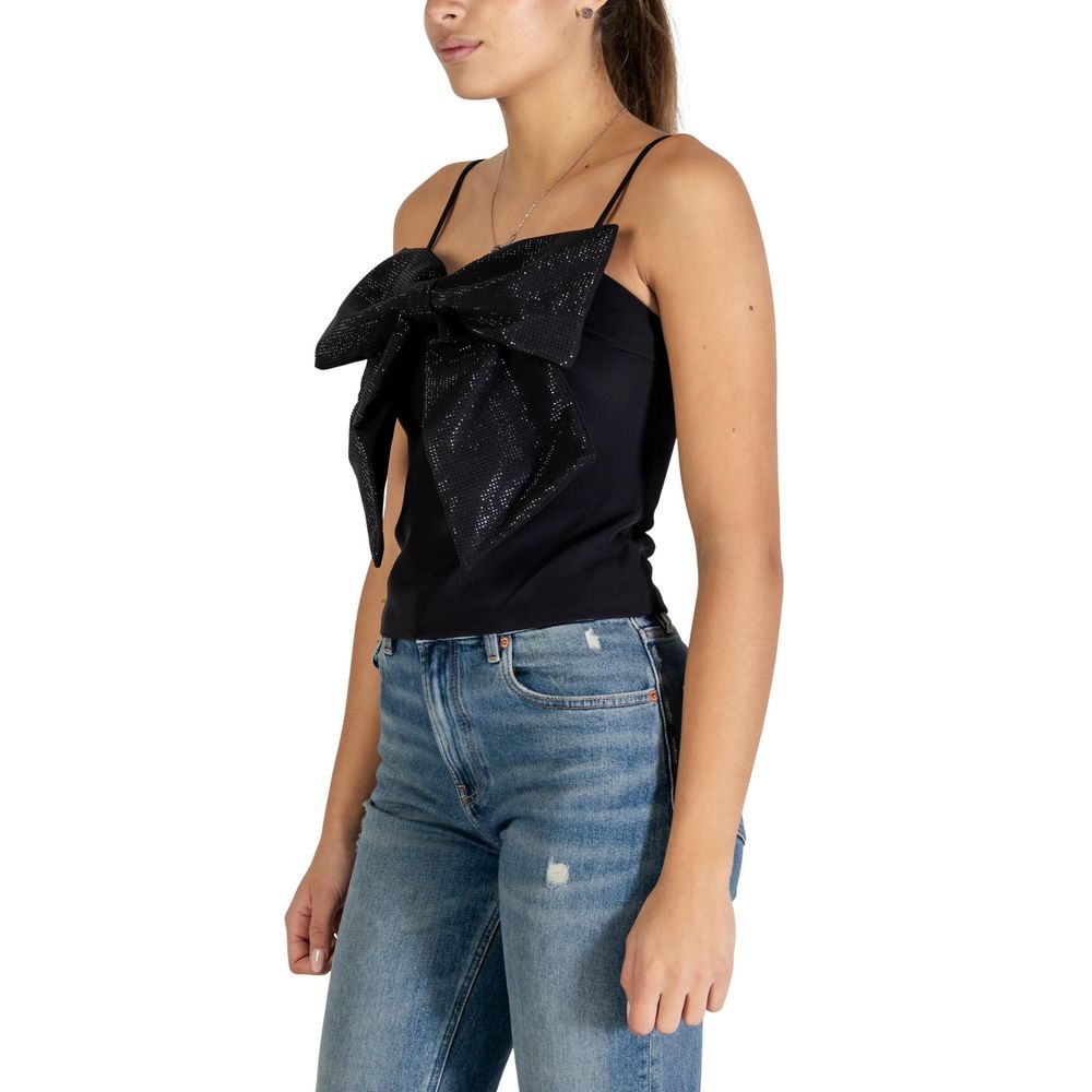 Only Black Polyester Top | Regal Royce