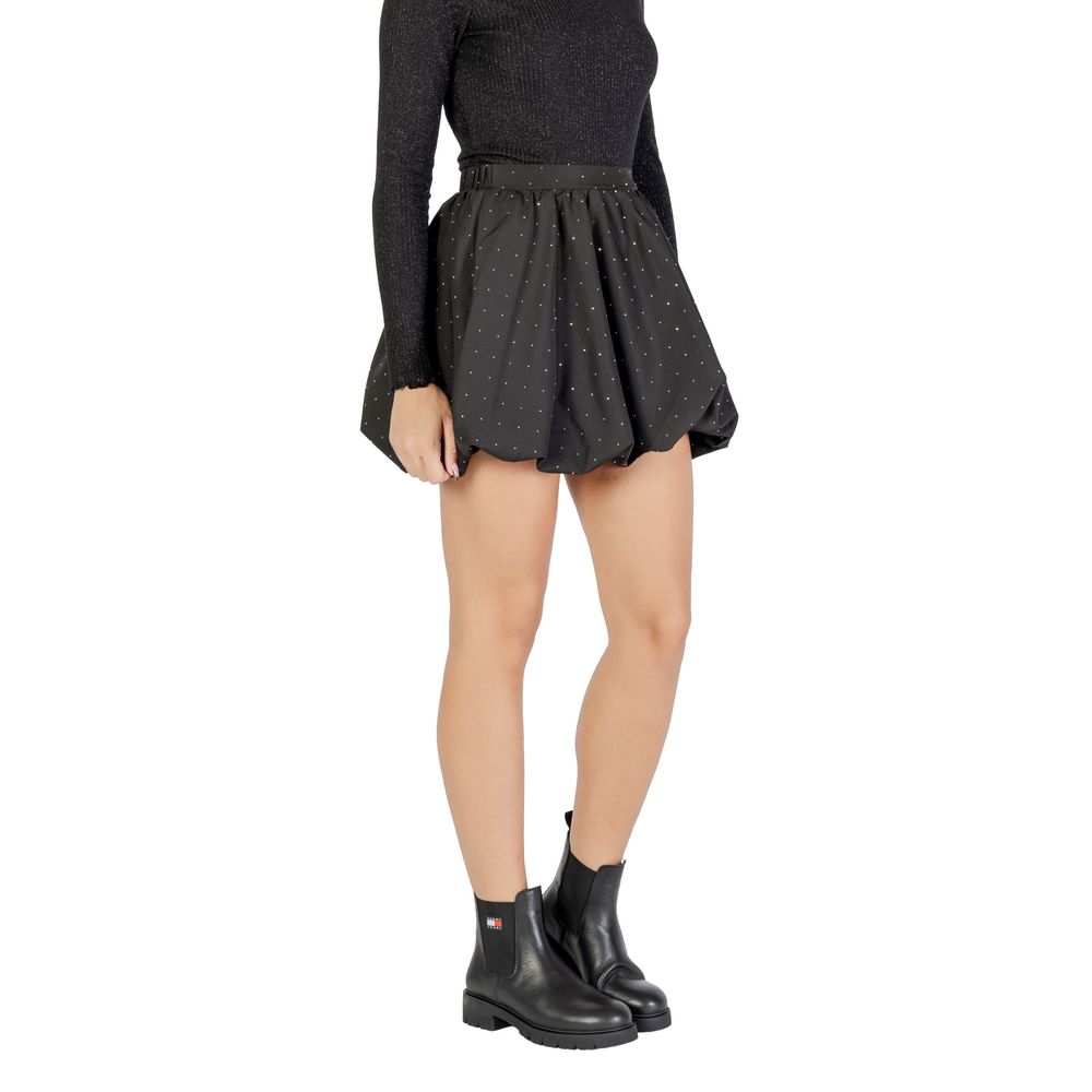 Jacqueline De Yong Black Polyester Mini Skirt | Regal Royce
