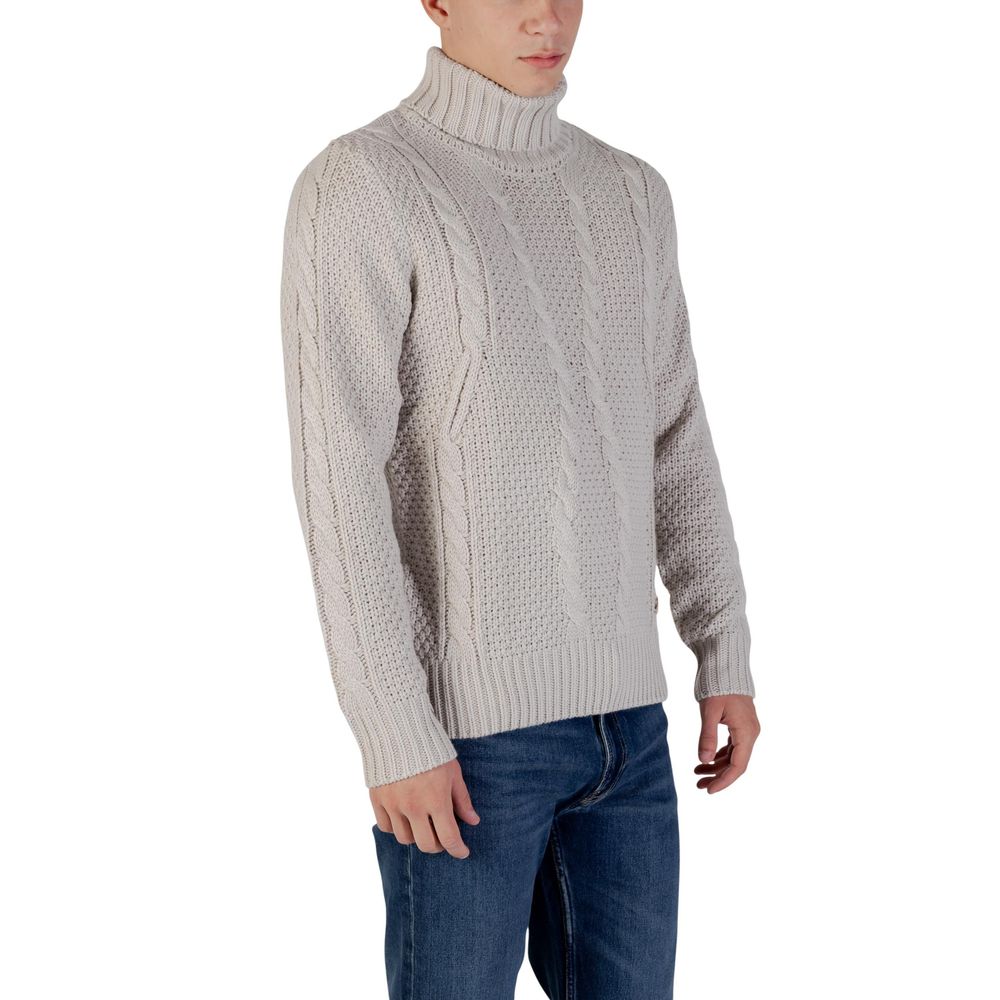 Gianni Lupo Gray Marabou Turtleneck | Regal Royce