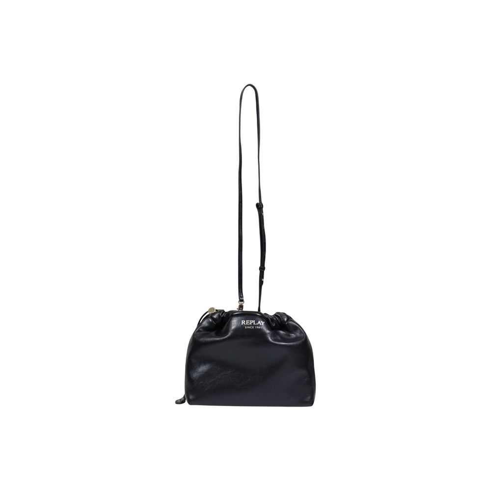 Replay Black Polyester Handbag | Regal Royce