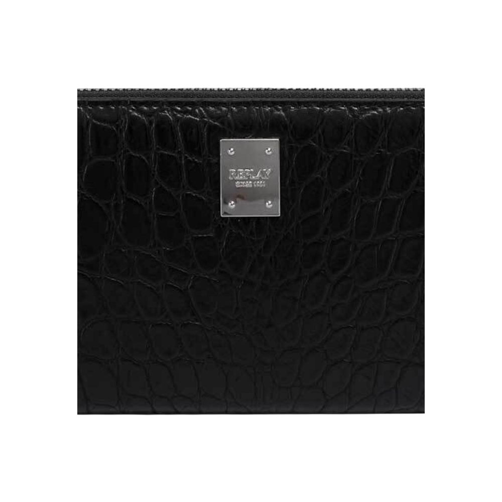 Replay Black Polyester Wallet | Regal Royce