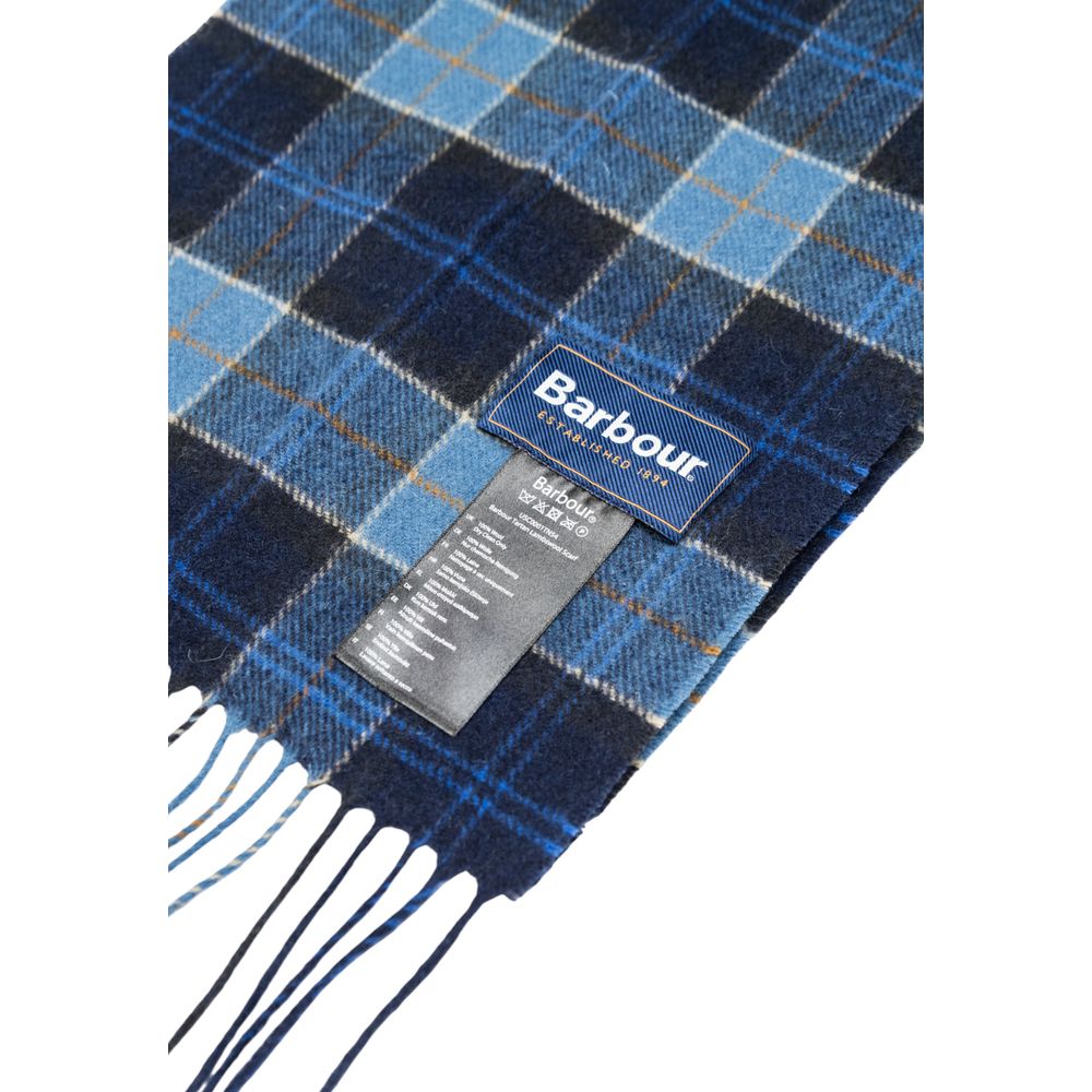 Barbour Blue Wool Scarf | Regal Royce