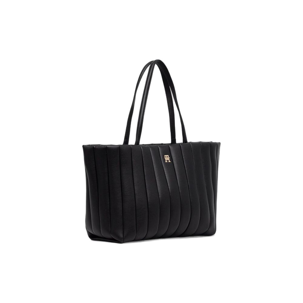 Tommy Hilfiger Black Polyethylene Handbag | Regal Royce