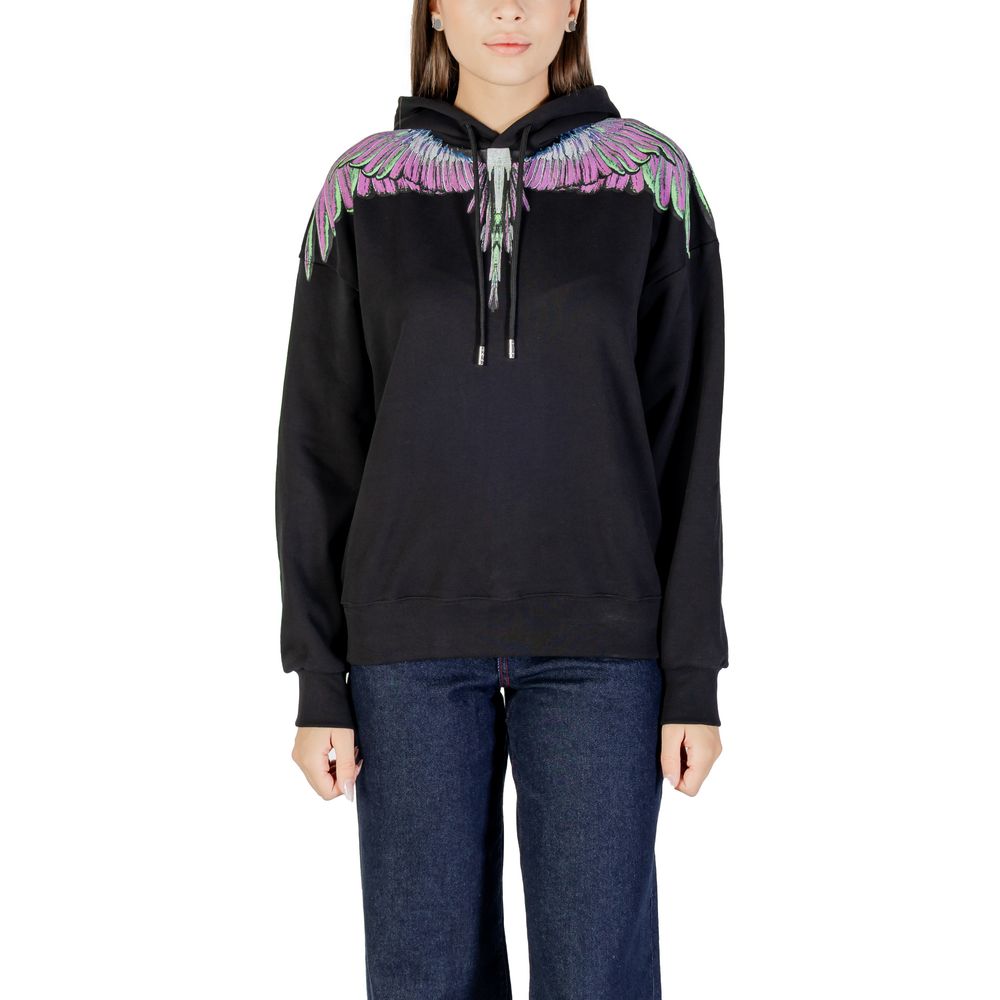 County of Milan Black Cotton Hoodie | Regal Royce