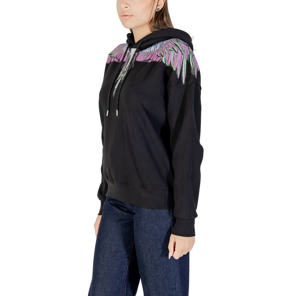 County of Milan Black Cotton Hoodie | Regal Royce