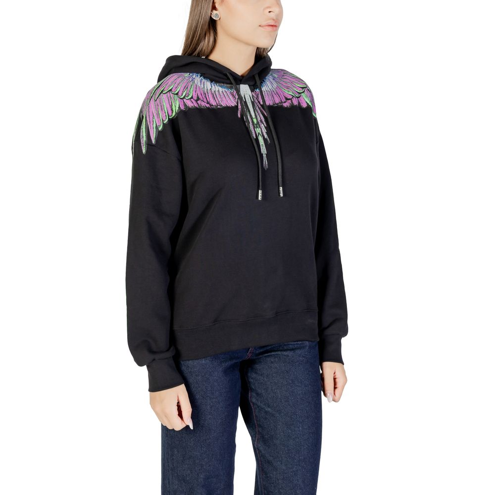 County of Milan Black Cotton Hoodie | Regal Royce