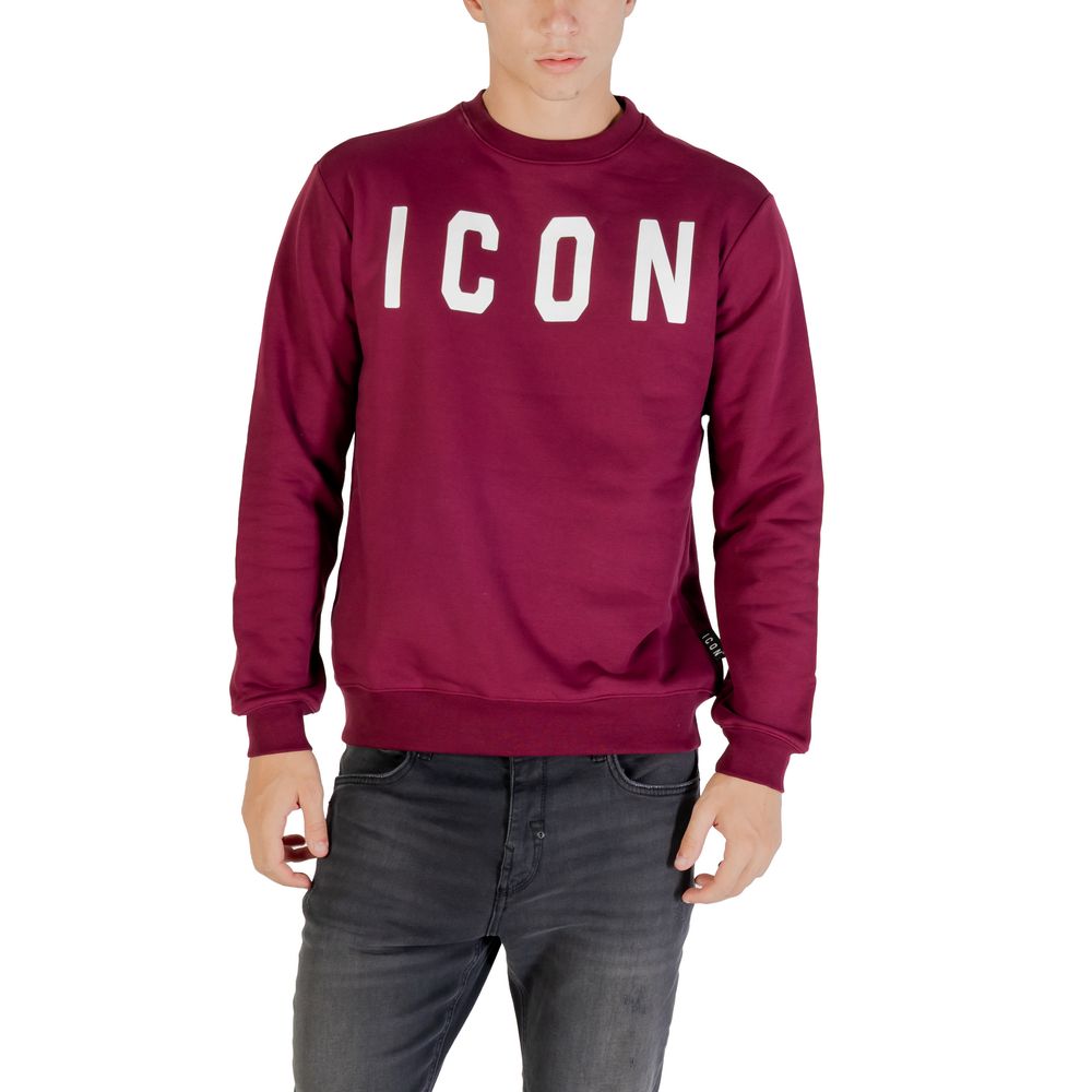 Icon Bordeaux Cotton Sweatshirt | Regal Royce