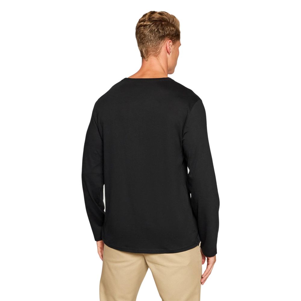 Ralph Lauren Black Cotton Long Sleeve T-Shirt | Regal Royce