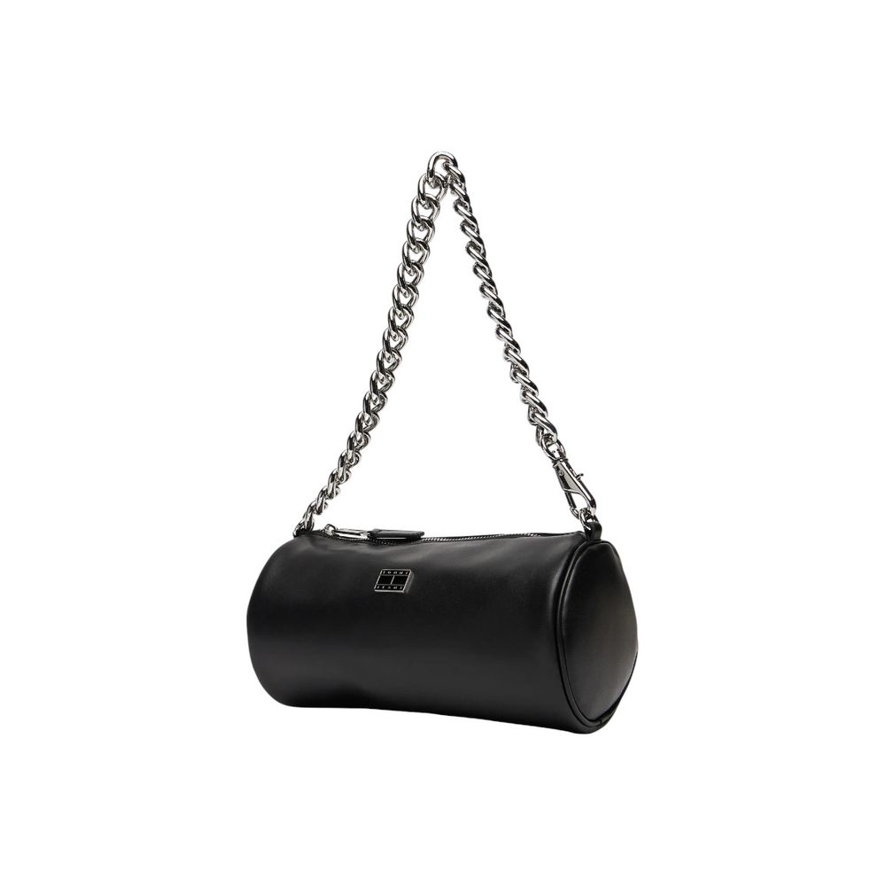 Tommy Hilfiger Jeans Black Artificial Leather Handbag | Regal Royce