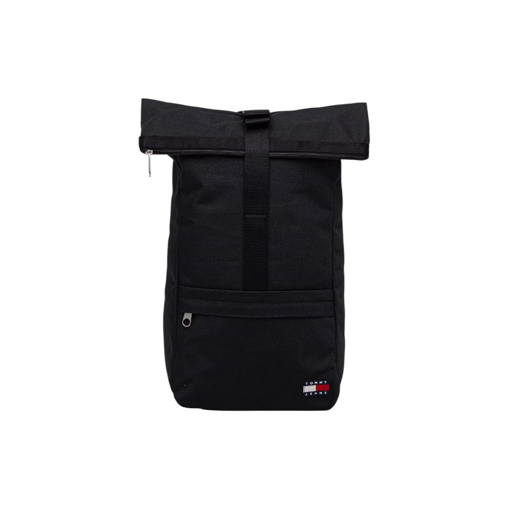 Tommy Hilfiger Jeans Black Recycled Polyester Backpack | Regal Royce