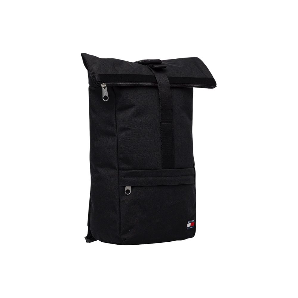 Tommy Hilfiger Jeans Black Recycled Polyester Backpack | Regal Royce