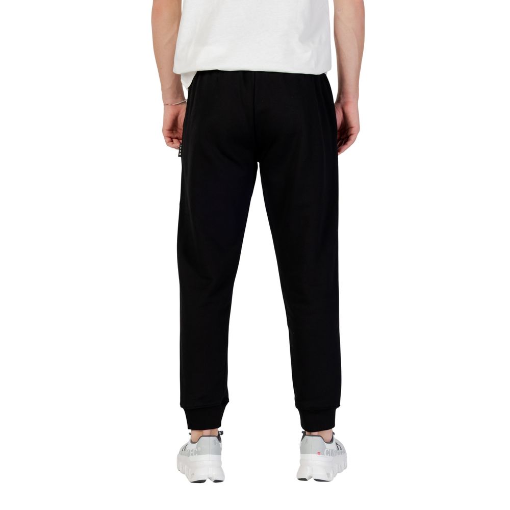 Icon Black Cotton Joggers (Workout Pants) | Regal Royce