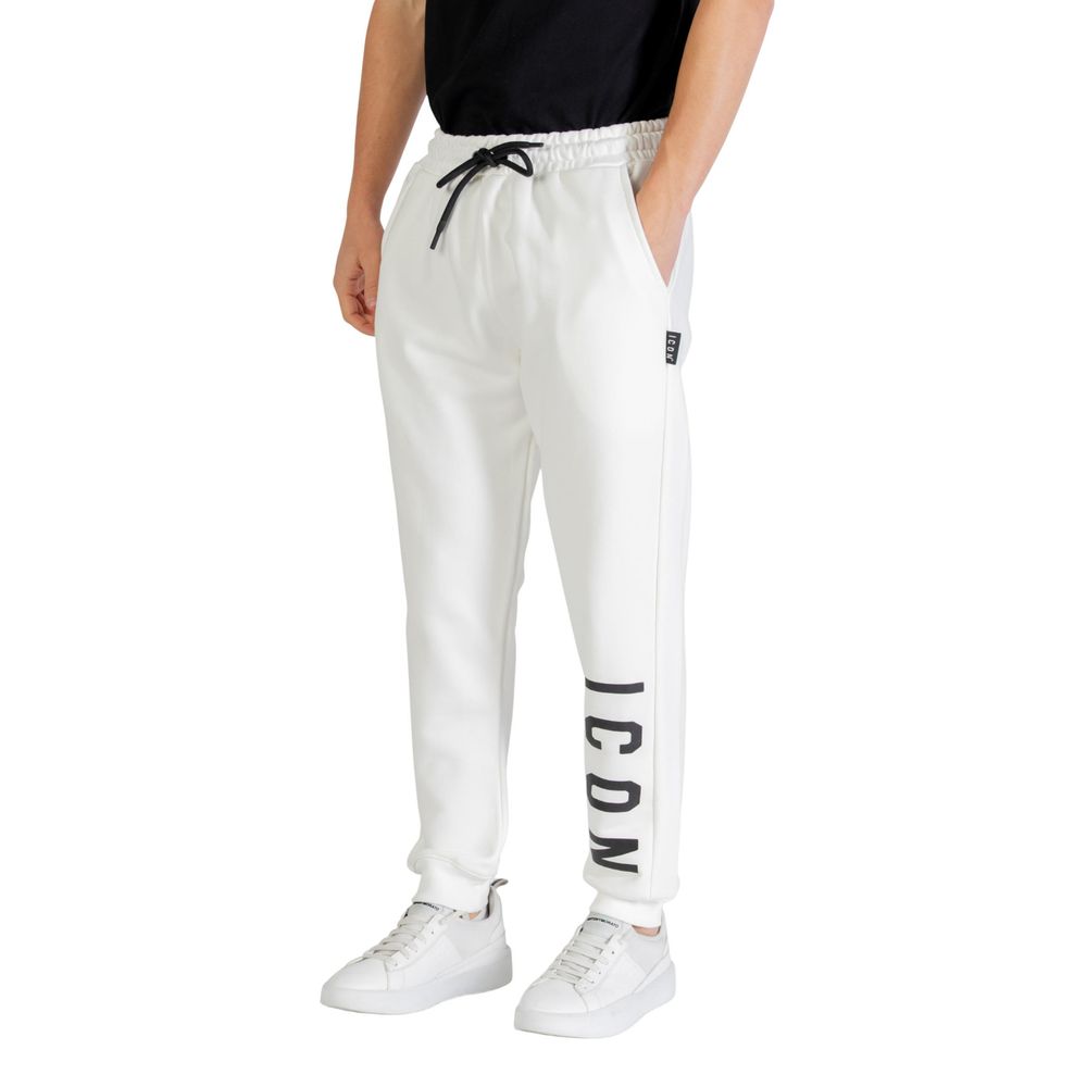 Icon White Cotton Joggers (Workout Pants) | Regal Royce