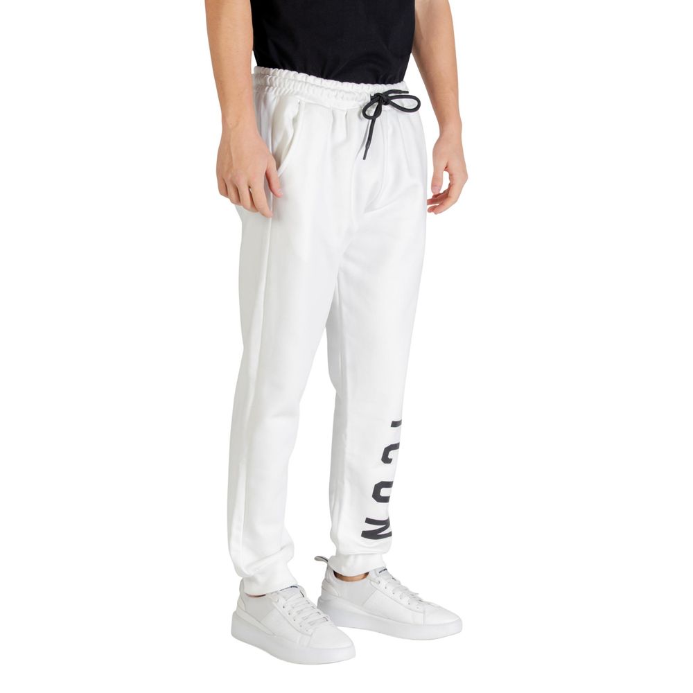 Icon White Cotton Joggers (Workout Pants) | Regal Royce
