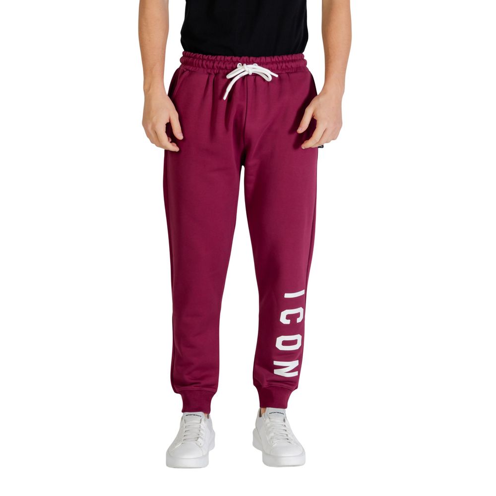 Icon Bordeaux Cotton Joggers (Workout Pants) | Regal Royce