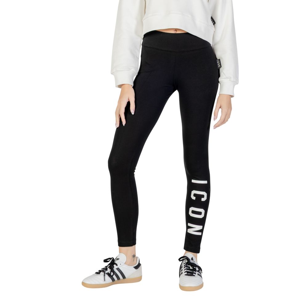 Icon Black Cotton Leggings | Regal Royce