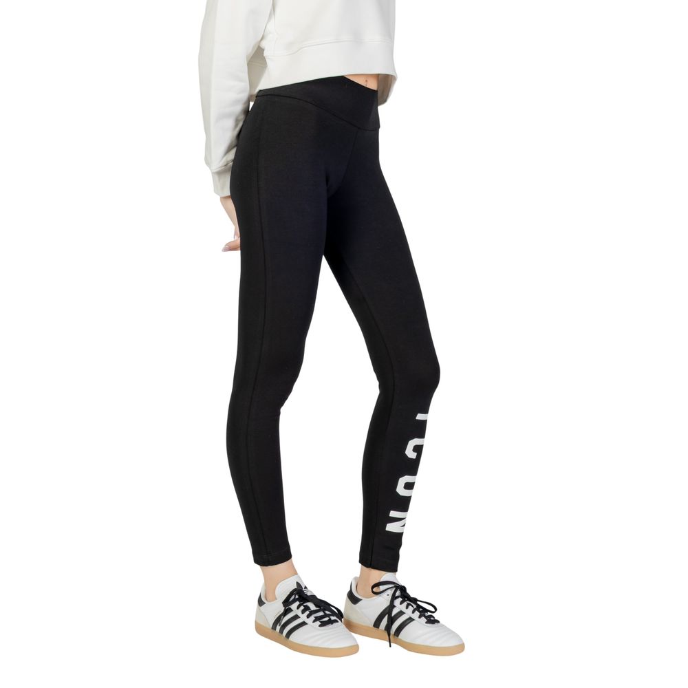 Icon Black Cotton Leggings | Regal Royce