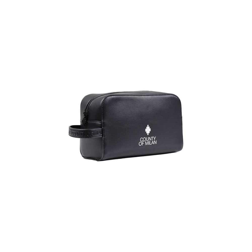 County of Milan Black Polyethylene Clutch Bag | Regal Royce