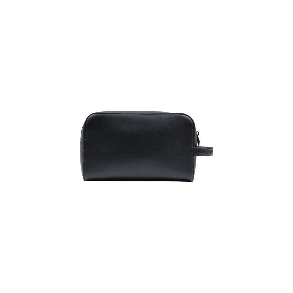 County of Milan Black Polyethylene Clutch Bag | Regal Royce