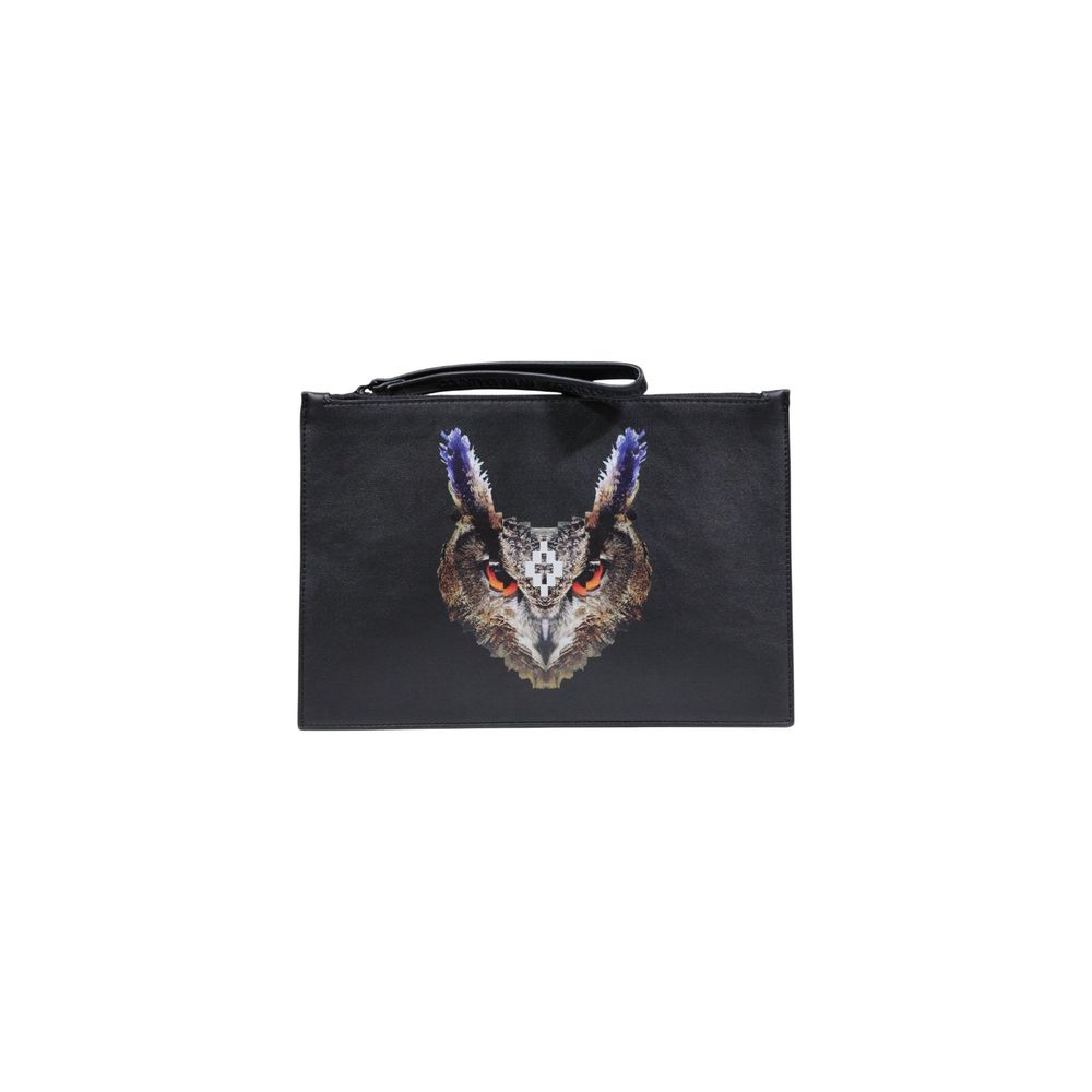 County of Milan Black Polyethylene Clutch Bag | Regal Royce