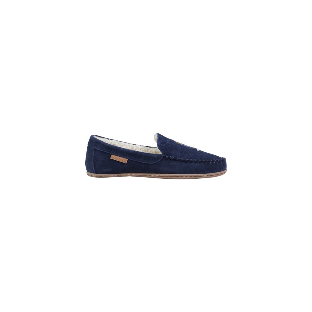 Ralph Lauren Blue Suede Leather Slippers | Regal Royce