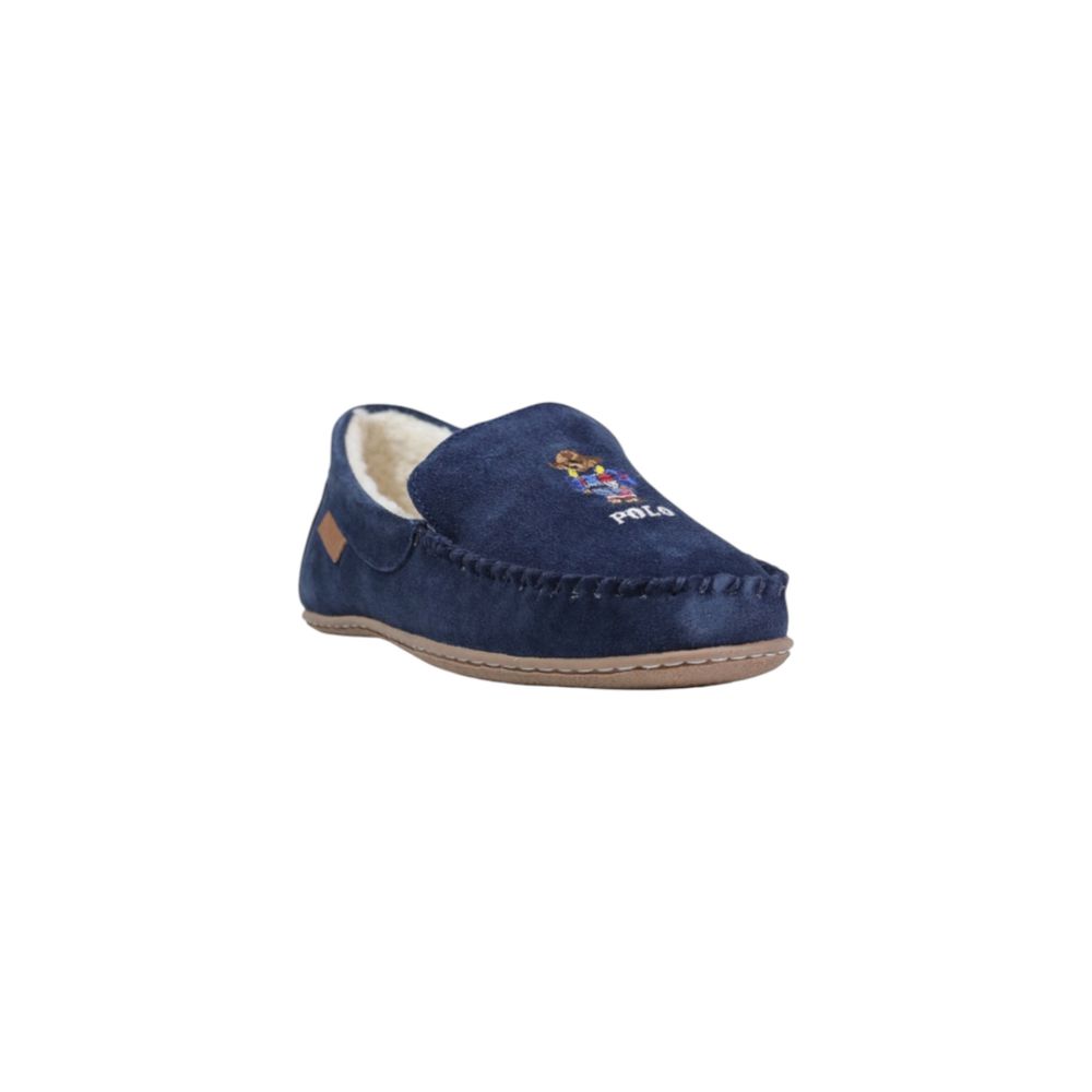 Ralph Lauren Blue Suede Leather Slippers | Regal Royce