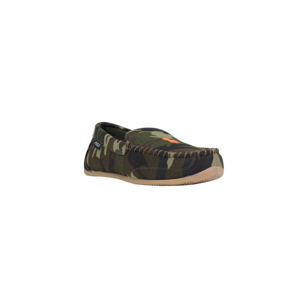 Ralph Lauren Green Textile Slippers | Regal Royce