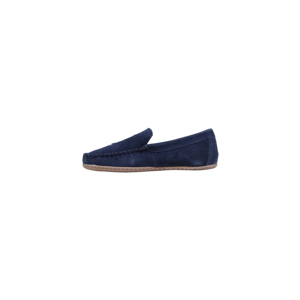 Ralph Lauren Blue Suede Leather Slippers | Regal Royce