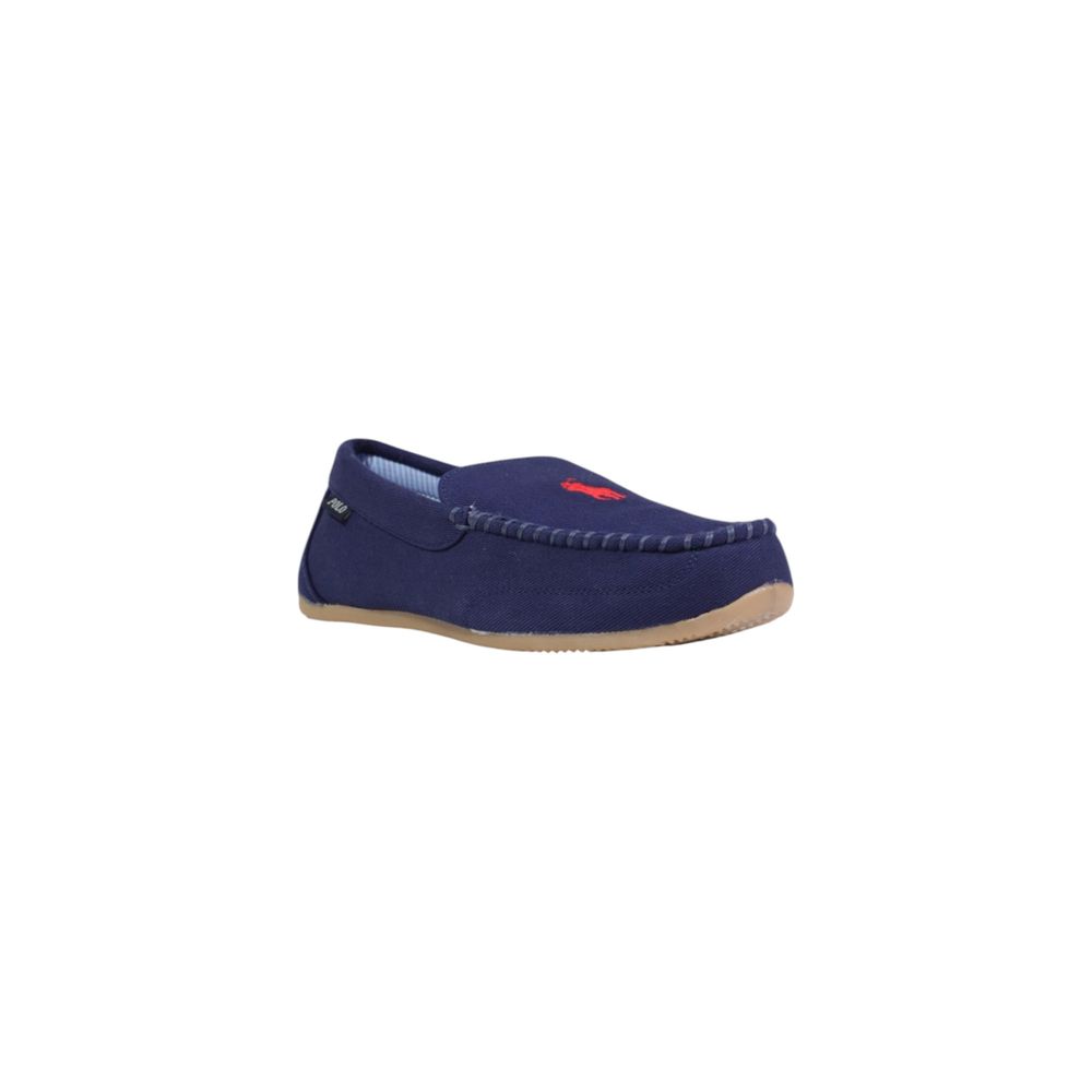 Ralph Lauren Blue Textile Slippers | Regal Royce