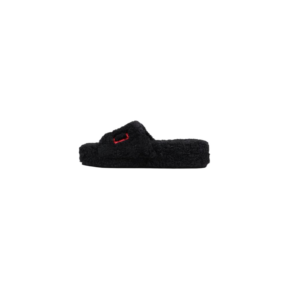 Ralph Lauren Black Textile Slippers | Regal Royce