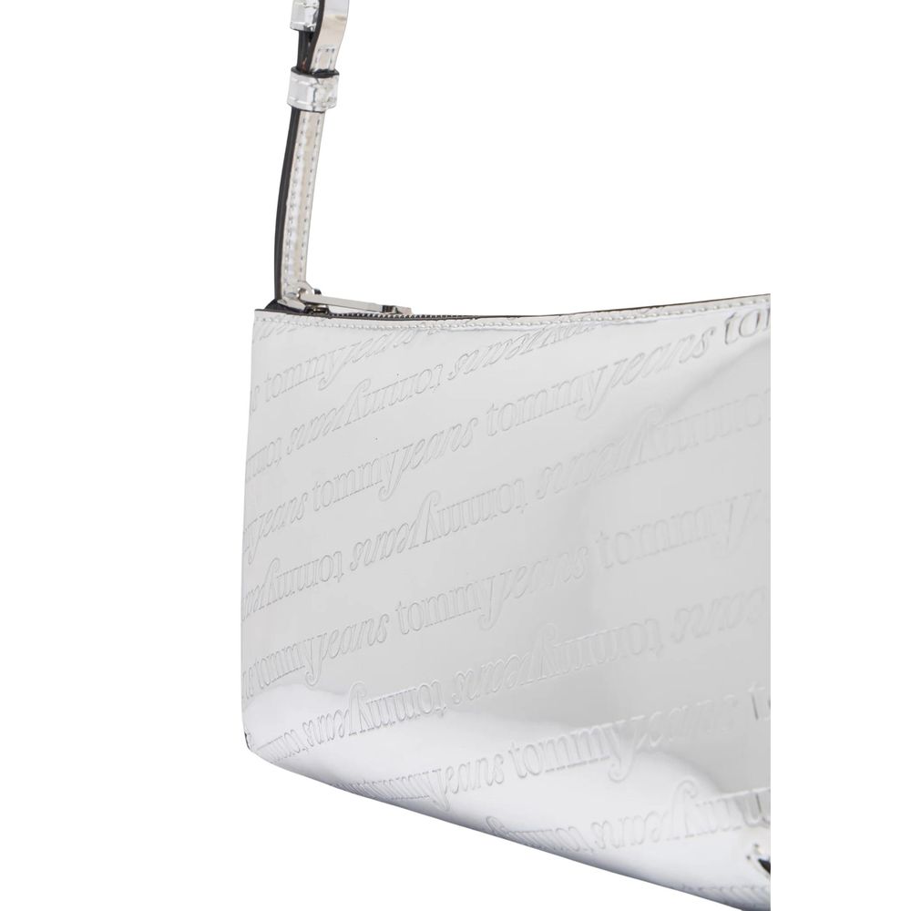 Tommy Hilfiger Jeans Silver Polyethylene Handbag | Regal Royce