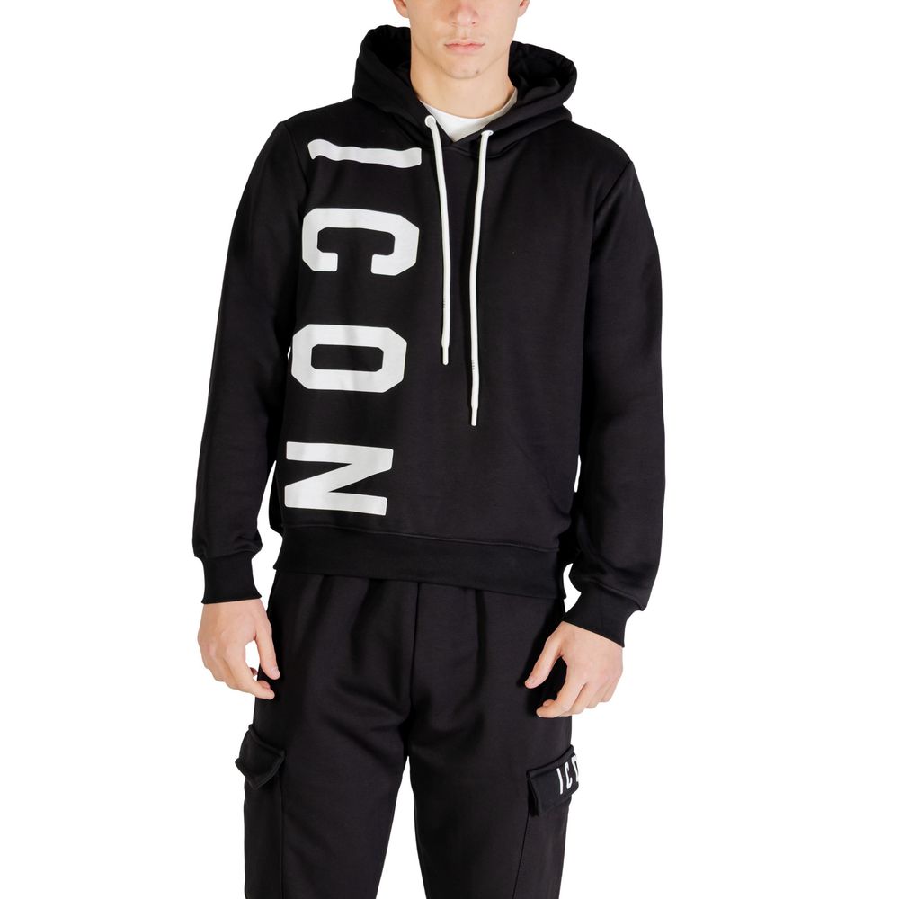 Icon Black Cotton Hoodie | Regal Royce