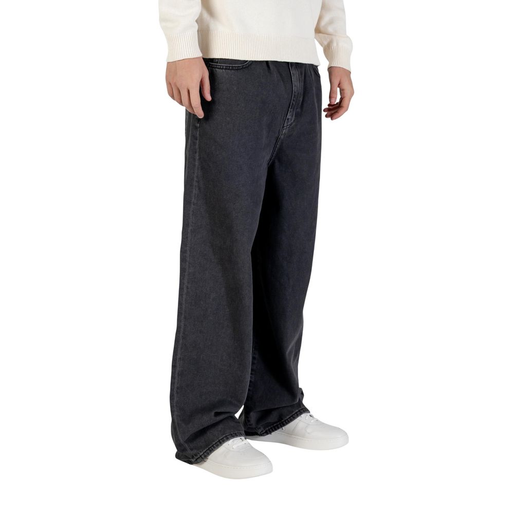 Only & Sons Black Cotton Relaxed Fit Jeans | Regal Royce