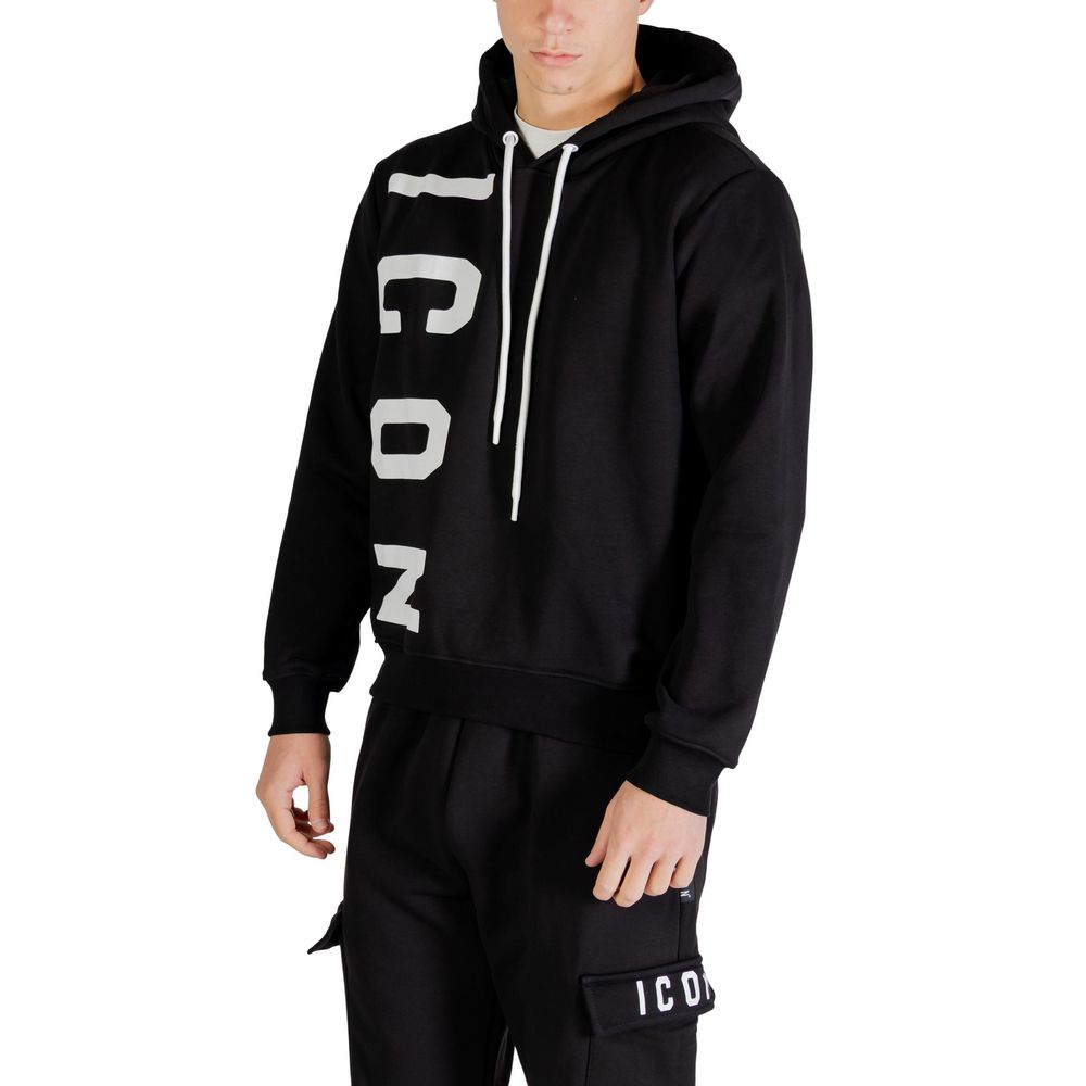 Icon Black Cotton Hoodie | Regal Royce