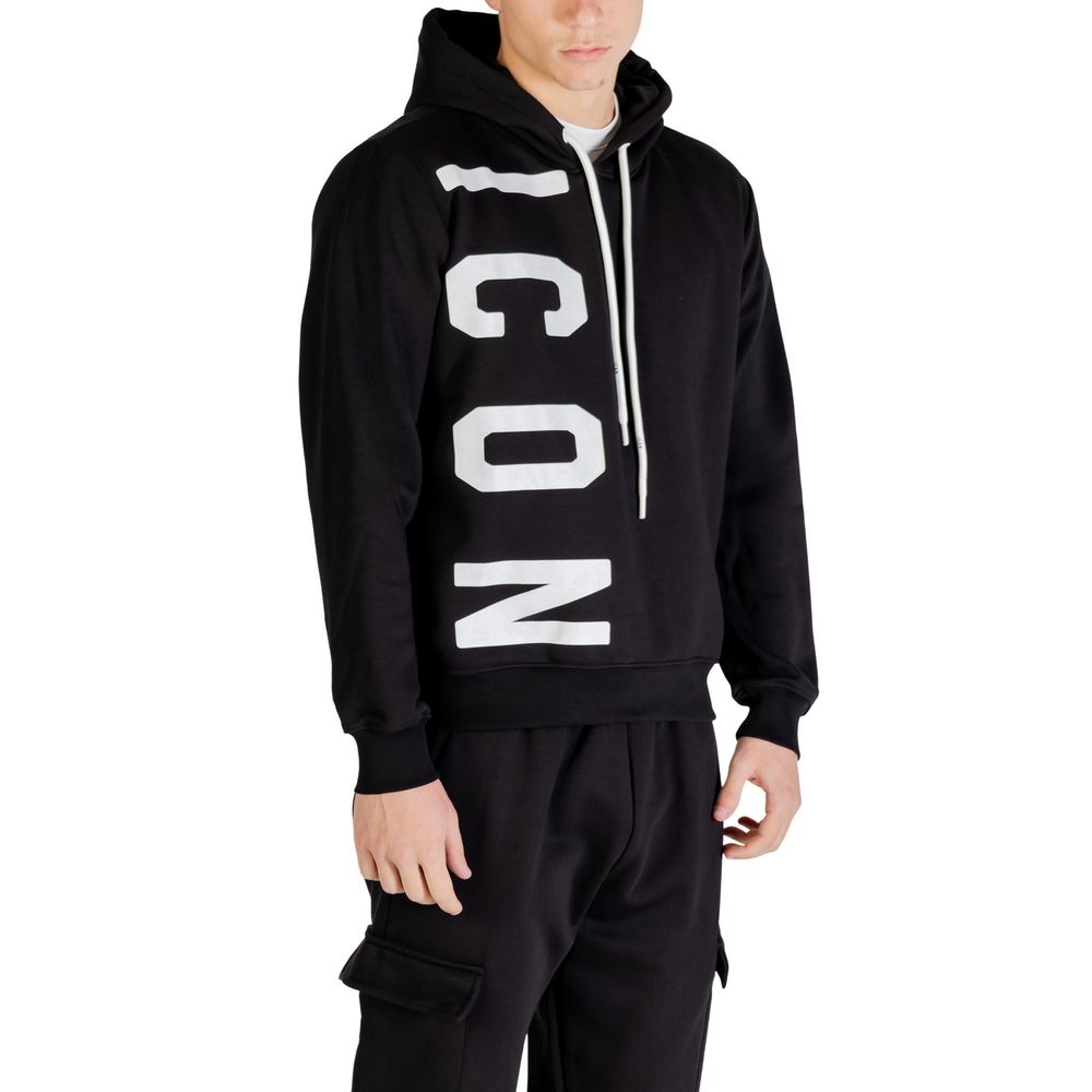 Icon Black Cotton Hoodie | Regal Royce