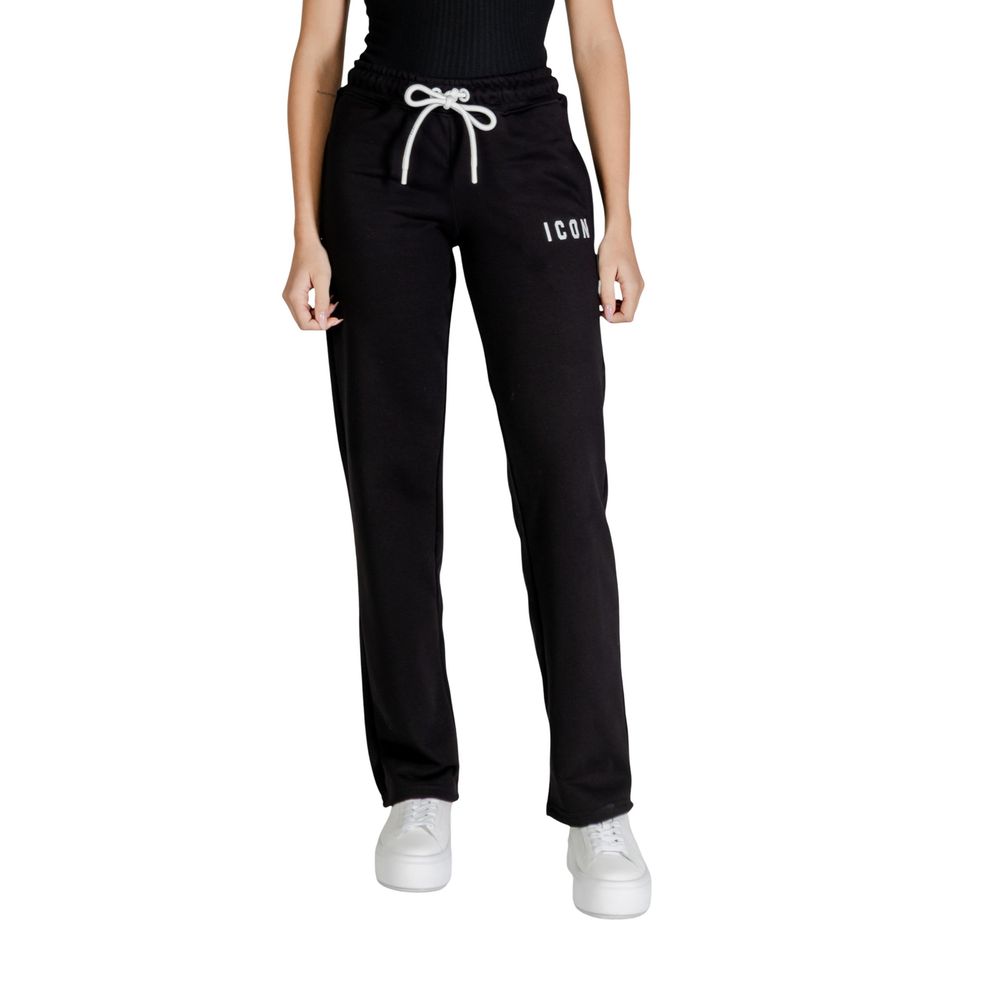 Icon Black Cotton Joggers (Workout Pants) | Regal Royce