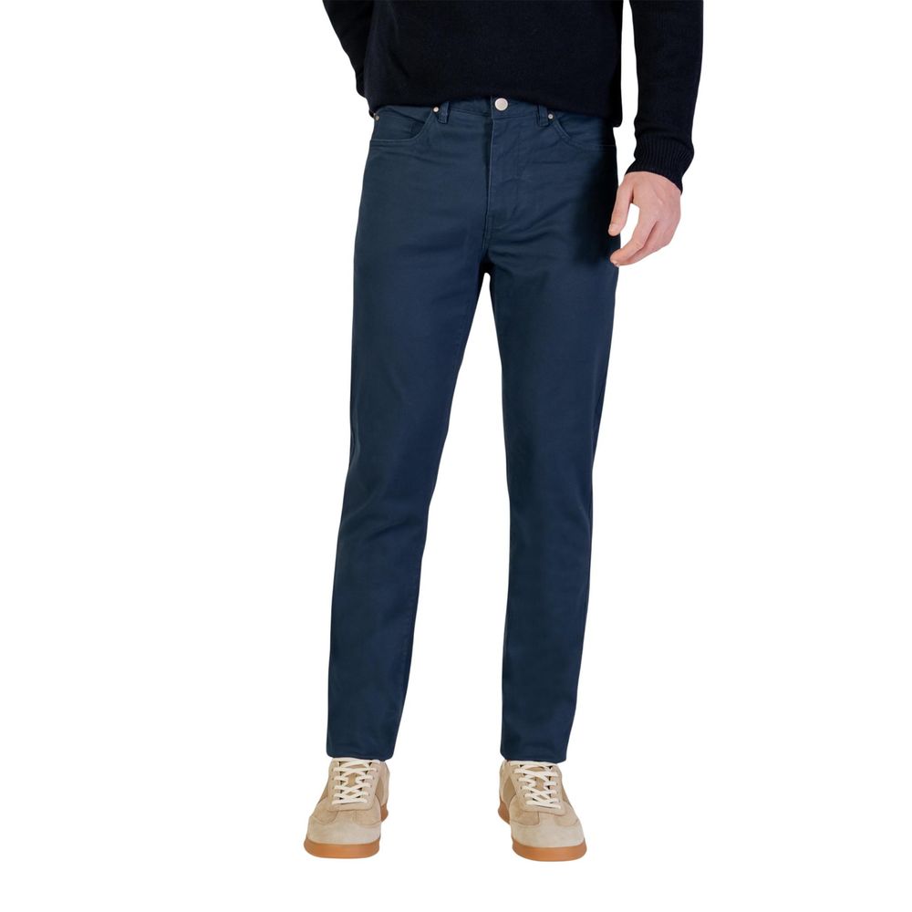Borghese Blue Cotton Skinny Pants | Regal Royce