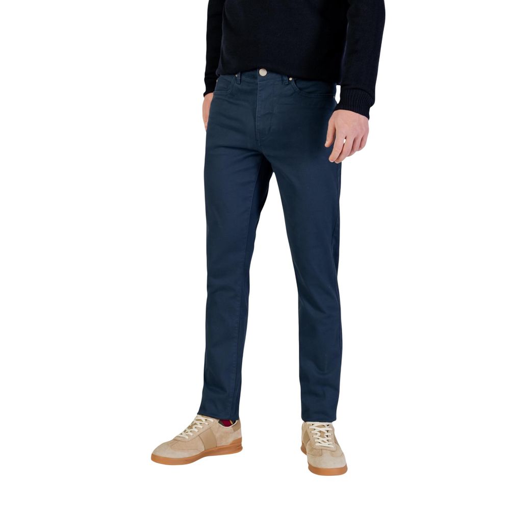 Borghese Blue Cotton Skinny Pants | Regal Royce