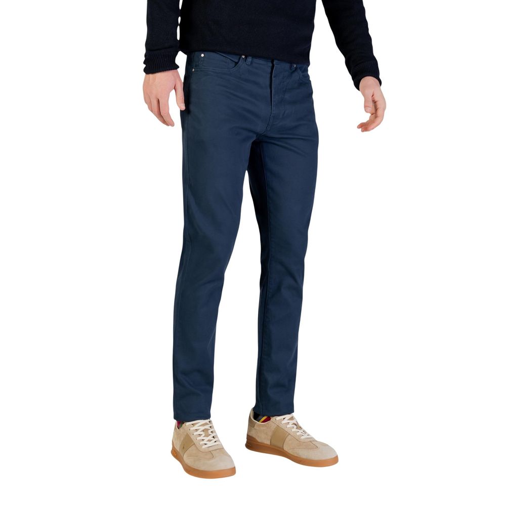 Borghese Blue Cotton Skinny Pants | Regal Royce