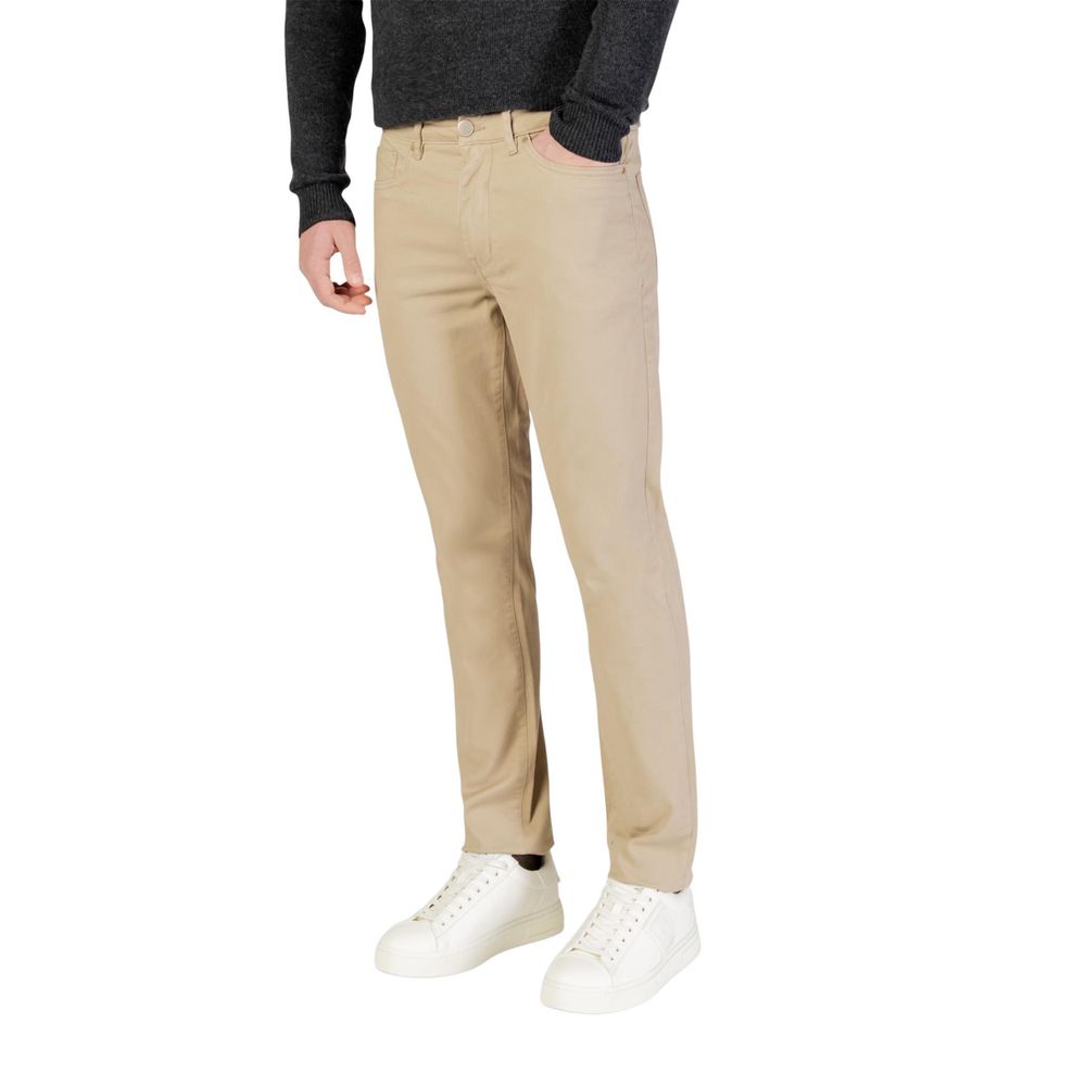 Borghese Beige Cotton Skinny Pants | Regal Royce
