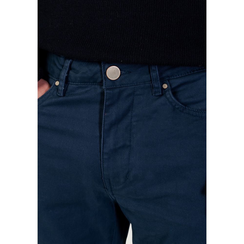 Borghese Blue Cotton Skinny Pants | Regal Royce