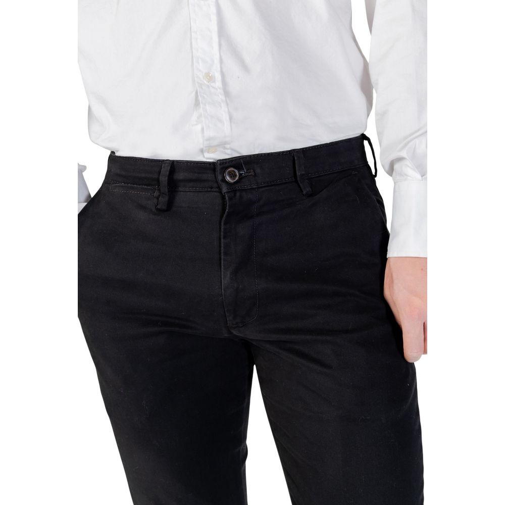Borghese Black Cotton Skinny Pants | Regal Royce