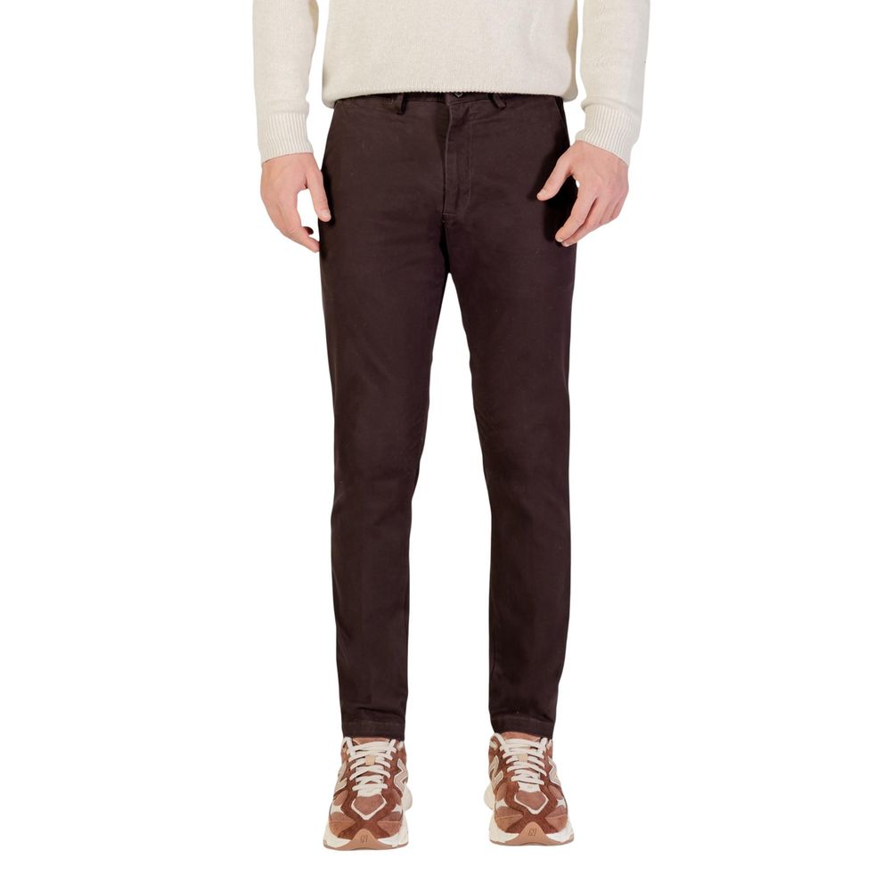 Borghese Brown Cotton Skinny Pants | Regal Royce