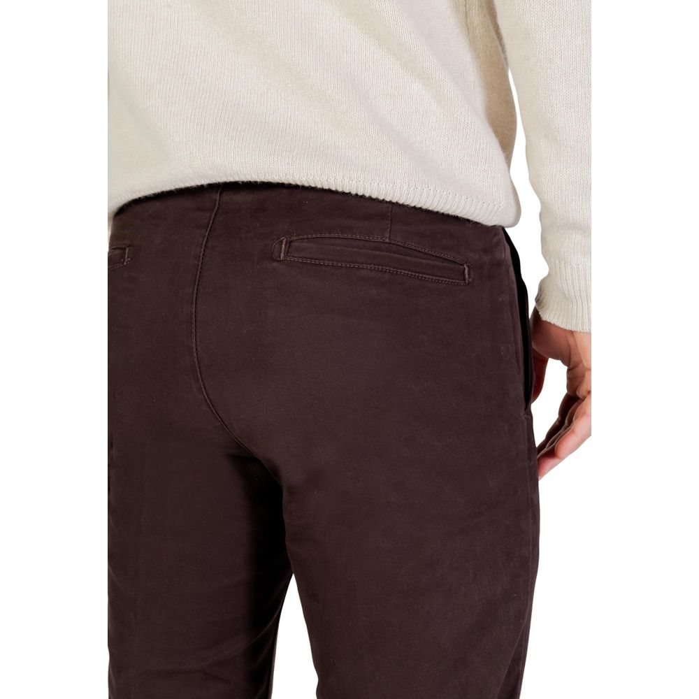 Borghese Brown Cotton Skinny Pants | Regal Royce