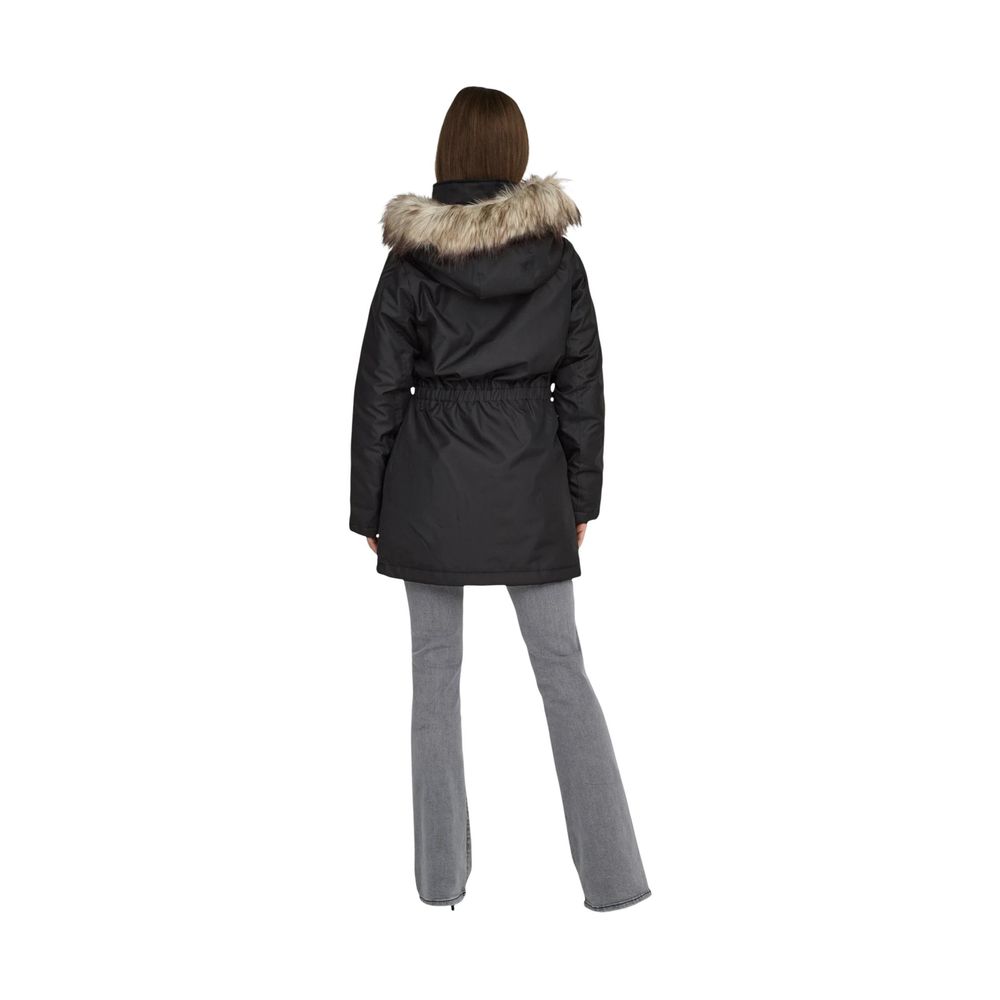 Only Black Recycled Polyester Parka | Regal Royce
