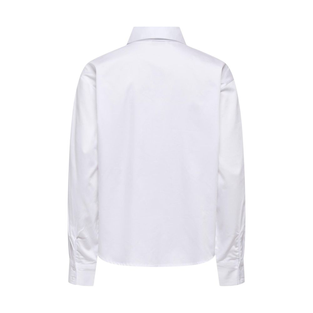 Jacqueline De Yong White Cotton Blouse | Regal Royce